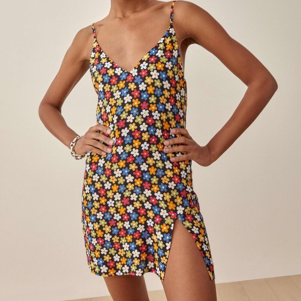 Reformation Marlowe mini dress in afternoon floral size medium